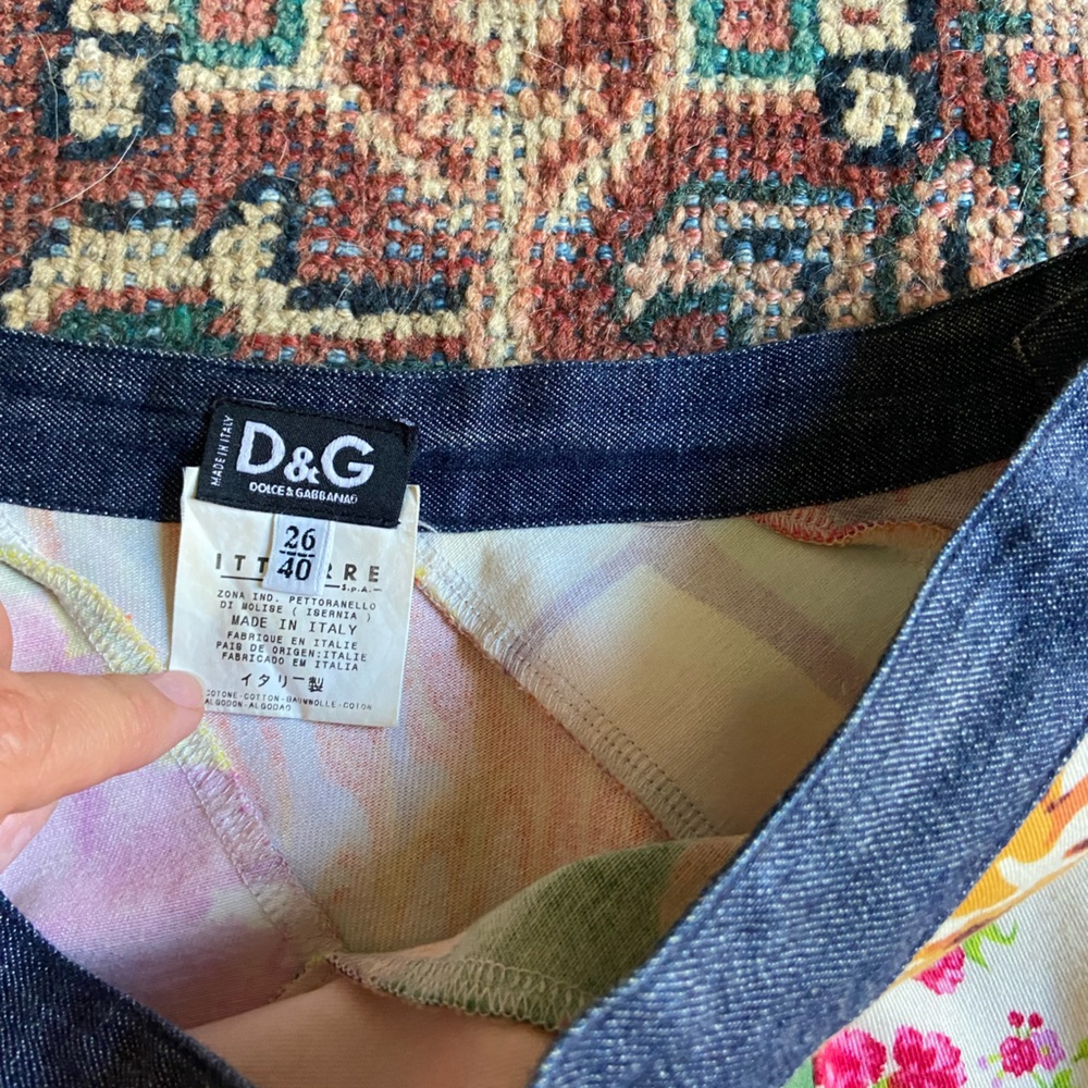 vintage dolce & gabbana pattern skirt - Picture 2 of 2